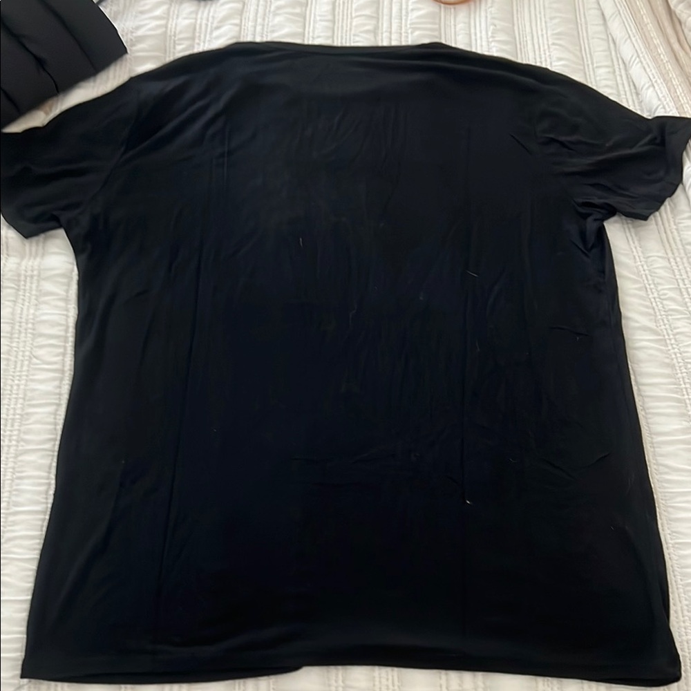 Softwear Classic Black Men's Sleep Shirt-Large - Picture 3 of 3
